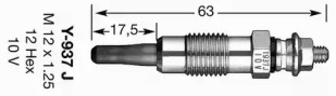 Свеча накаливания NGK 4118